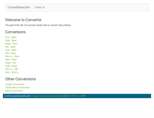 Tablet Screenshot of convertbaseunits.info